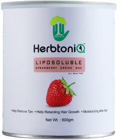 HerbtoniQ Liposoluble Strawberry Creme Wax 800 Gms