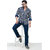 Wildstyle Cotton  Blue Full Sleeve Normal Collar Causal wear Mens Printed Shirt