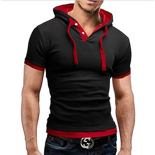 Redbrick Oblique Zipper Hoodies Men T Shirt T Shirt 100 cotton FOR SUMMER