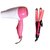 Combo Branded Hair Dryer 1000w and 2 in 1 Hair Curler / Straightener