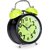 Classic Twin Bell Green Colour Table Alarm Clock With Night Led Light
