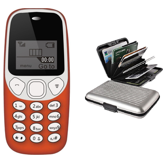 I KALL K71 Combo of IKall K71 (Single Sim 1.4 Inch Display 800 Mah battery BIS Certified) with Aluminium Wallet