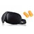 Aeoss Travel Pillow, Inflating Inflatable Neck Pillow with Soft Velvet Cover,Ear Plug  Eyes Mask Washable for Airplanes