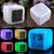 Digital White Clock 7 Color Changing Table Clock