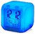 Digital White Clock 7 Color Changing Table Clock