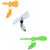 Pack of 3 USB Fans for Smartphones by KSJ Accessories (Assorted Colors)