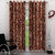 Geo Nature Polyster Eyelet Door Curtain Set Of 2(9F-018)