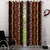 Geo Nature Polyster Eyelet Door Curtain Set Of 2(9F-021)