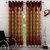 Geo Nature Polyster Eyelet Door Curtain Set Of 2(9F-025)