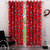 Geo Nature Polyster Eyelet Door Curtain Set Of 2(5F-027)