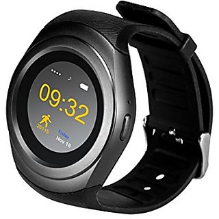 Buy Captcha Black T11 Bluetooth Smartwatch Support SIM Card 1