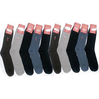 Crystal Pack Of 10 Long Socks For Men