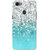 Oppo F7 Case, Oppo A3 Case, Oppo Realme 1 Case, Silver And Aqua Blue Shade Design Slim Fit Hard Case Cover/Back Cover for Oppo F7/A3/Realme 1