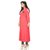 VAIKUNTH FABRICS Solid Kurti in Peach color and Rayon fabric for womens (VF-KU-140)