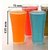 SELL ON 6 Pcs. Unbreakable Stylish Transparent Glass Set  ABS Poly Carbonate Plastic