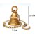 Susajjit Brass Made Hanging Tample Bell In Antique Yellow Finish