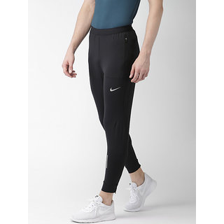 Nike black hot sale lycra trackpants