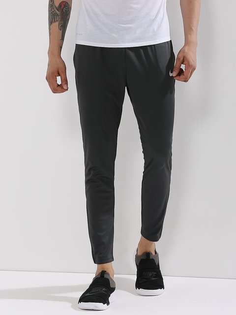 mens black polyester joggers