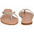 Flora Comfort Golden Flat Sandal For Women