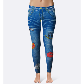 Buy Blue Printed Legging, Jeggings Like 