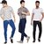 Stylox Men Stylish Pack Of 3 Mid Rise Casual Wear Jeans