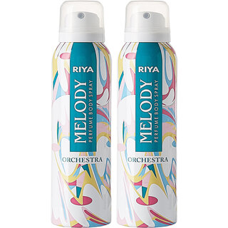 Riya Melody Orchestra Perfume )Set of 2 Body Spray - For Men  Women  (150 ml)