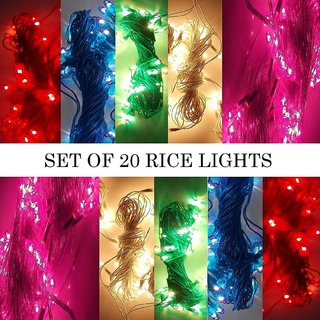 Buy Silvoswan Best Decorative Diwali Light Rice Light Multicolor 5 Mtr Set Of 20 Online Get 39 Off