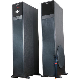 Buy Impex 2 0 Thunder T2 Plus 80 W Portable Bluetooth Home Audio Speaker Black 2 0 Channel Online 14890 From Shopclues