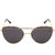 Arzonai Golden Hayes Square UV Protection Sunglasses For Men & Women [MA-034-S11 ]