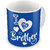 Indigifts Raksha Bandhan Gift For Brother Coffee Mug Ceramic Blue 330 ml Set of 1