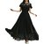 Raabta Fashion Women Black Plain Fit & Flare Dress