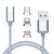 Captcha Magnetic 2In1 Lightning To Micro Usb Sync Aluminum Connector Charge Cable Usb Cable (1 Year Warranty)