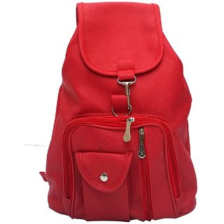 Buy Chhavi India Designer Red Pu Backpack For Girls Online 999 From Shopclues