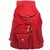 Chhavi India Designer Red Pu Backpack For Girls