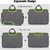 AirCase C15 13-inch to 14-inch Messenger Bag Laptop Sleeve, 4 Multi Utility Compartments (Grey)