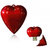 Microware 16Gb Red Plastic Heart Shape Designer Fancy Pendrive JKL134