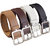 Leatherite Men's Formal Belt With Square Buckle-Pack Of 4