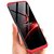 BRAND FUSON VIVO V9 Front Back Case Cover Original Full Body 3-In-1 Slim Fit Complete 3D 360 Degree Protection Hybrid Hard Bumper (Black Red) (LAUNCH OFFER)