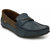 Evolite Blue Faux Leather Casual Loafers for Men's