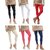 Omikka Stylish Women's Popular 160 GSM Stretch Bio-Wash Ankle Length Leggings - Regular and 20+ Best Selling Colors Pack of 6 (Free Size)