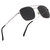 Royal Son Unisex Black Square UV Protection Sunglasses