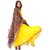 Rosella Yellow Pom Pom Indo western Long Dress