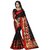 Satyam Weaves Women's Ethnic Wear Banarasi Cotton Silk Black Colour Saree.