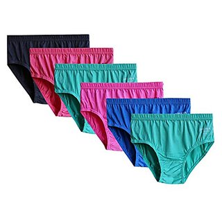 WORTH PACK OF (6) WOMEN'S INNER WEAR LADY WORLD PURE COTTON AND SMOOTH FIT ALWAYS IT WOMEN CHOICES PANTIES