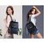 Styler king Women Girls Ladies Backpack Fashion Shoulder Bag Rucksack PU Leather Travel bag (black)