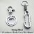 2 pieces Strong Metal Coil Spring Carabiner Hook Clasp Keychain Key Ring clip