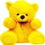 Multi Soft Fabric India Kid's Teddy Bear Sitting Stuffed Soft Plush Toy (2 feet, Yellow)
