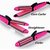 3 in 1 Electric Hair Styler - Hair Straightener, Hair Curler and Hair Crimper in one - NHC 8890 (Pink)