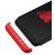 TBZ Ultra-thin 3-In-1 Slim Fit Complete 3D 360 Degree Protection Hybrid Hard Bumper Back Case Cover for Huawei Honor 9 Lite with Selfie Stick Monopod -Red