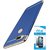 TBZ Ultra-thin 3 in 1 Anti-Scratch Anti-fingerprint Shockproof Resist Cracking Electroplate Metal Texture Armor PC Hard Back Case Cover for Huawei Honor 9 Lite with Tempered Screen Guard -Blue